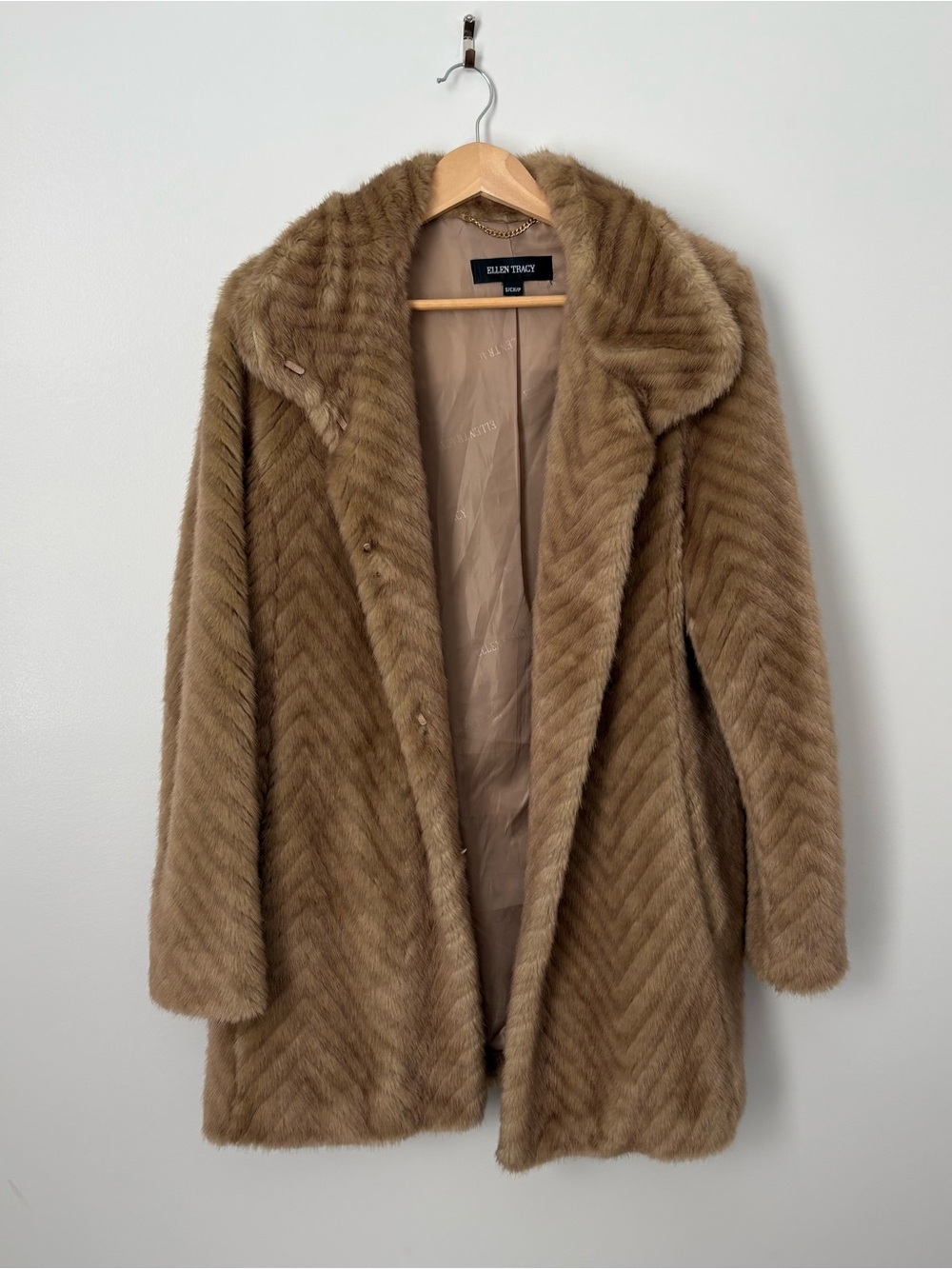 Ellen Tracy Faux Fur Coat